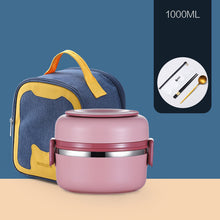 Load image into Gallery viewer, 304 Stainless Steel Insulated Barrel Multi-layer Lunch Box