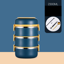 Load image into Gallery viewer, 304 Stainless Steel Insulated Barrel Multi-layer Lunch Box