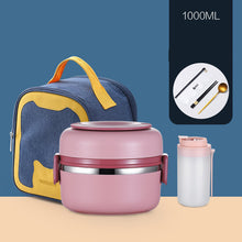 Load image into Gallery viewer, 304 Stainless Steel Insulated Barrel Multi-layer Lunch Box