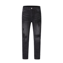 Load image into Gallery viewer, Men's Washed Old Torn Jeans
