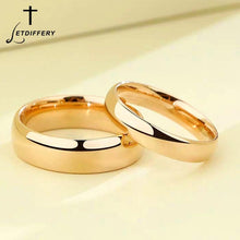Load image into Gallery viewer, Letdiffery Smooth Stainless Steel Couple Rings