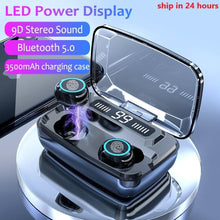 Load image into Gallery viewer, 3500mAh LED Bluetooth Wireless Earphones Headphones Earbuds
