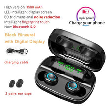 Load image into Gallery viewer, 3500mAh LED Bluetooth Wireless Earphones Headphones Earbuds