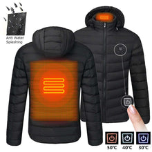 Load image into Gallery viewer, Men Winter Warm USB Heating Jackets