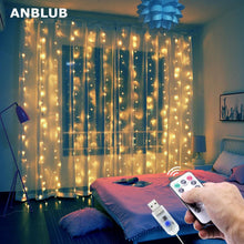Load image into Gallery viewer, LED Curtain Garland on the Window USB String Lights
