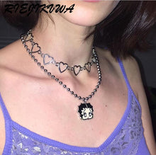 Load image into Gallery viewer, Girl Beads Metal Chian Necklace