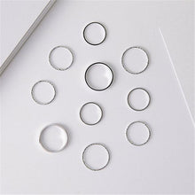 Load image into Gallery viewer, Hiphop/Rock Metal Geometry Circular Punk Rings Set