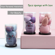 Load image into Gallery viewer, 5Pcs Makeup Sponge Set Blender Makeup Tools