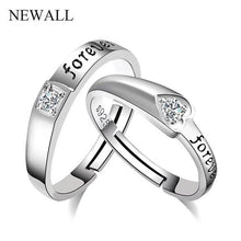 Load image into Gallery viewer, Silver Plated Couple Ring