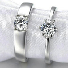 Load image into Gallery viewer, Silver Plated Couple Ring