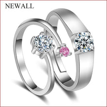 Load image into Gallery viewer, Silver Plated Couple Ring