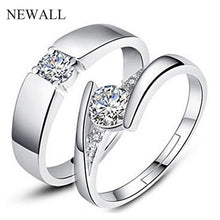 Load image into Gallery viewer, Silver Plated Couple Ring