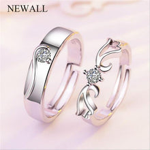 Load image into Gallery viewer, Silver Plated Couple Ring
