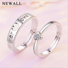 Load image into Gallery viewer, Silver Plated Couple Ring