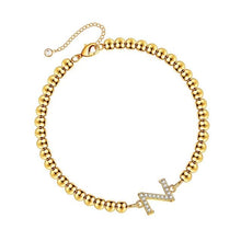 Load image into Gallery viewer, Initial Beaded Bracelet for Women