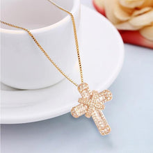 Load image into Gallery viewer, Fashion Lucky Simple Shiny Cubic Zirconia Cross