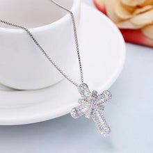 Load image into Gallery viewer, Fashion Lucky Simple Shiny Cubic Zirconia Cross