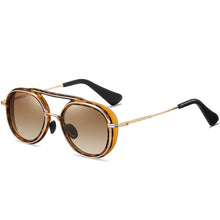 Load image into Gallery viewer, Colorful Two-tone Sunglasses Fashion Metal Sunglasses Glasses
