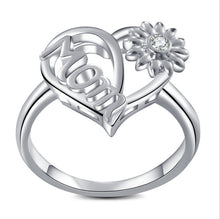 Load image into Gallery viewer, Sun Flower Shape Heart Ring
