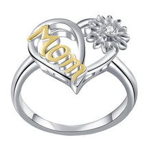 Load image into Gallery viewer, Sun Flower Shape Heart Ring

