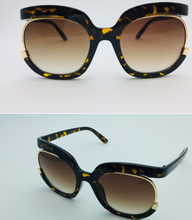 Load image into Gallery viewer, Female flying Sunglasses，Women Cat Eye Half Frame
