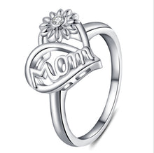 Load image into Gallery viewer, Sun Flower Shape Heart Ring
