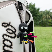 Load image into Gallery viewer, Cute Ninja Portable Golf Tees Holder Keychain
