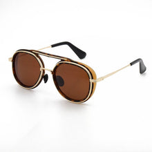 Load image into Gallery viewer, Colorful Two-tone Sunglasses Fashion Metal Sunglasses Glasses

