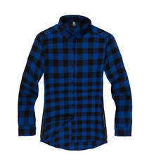 Load image into Gallery viewer, Mens Fashion Hip Hop Shirts Streetwear Urban Clothing Hiphop Men Clothes Plaid Zipper Shirt

