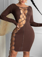 Load image into Gallery viewer, Cross-Strap Knee Dress
