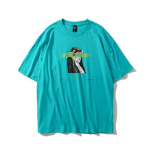 Load image into Gallery viewer, Dark Mourning Print Loose Short Sleeve
