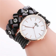 Load image into Gallery viewer, Stainless steel shell quartz watches Women luxury brand velvet  drill band watch Ladies high quality fashion clock
