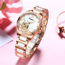 Load image into Gallery viewer, Female hollow automatic mechanical watch
