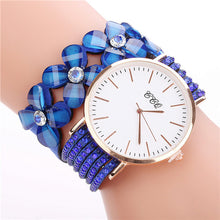 Load image into Gallery viewer, Stainless steel shell quartz watches Women luxury brand velvet  drill band watch Ladies high quality fashion clock

