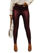 Load image into Gallery viewer, Women's High Waist Fashion Street Style Skinny Faux Leather Trousers
