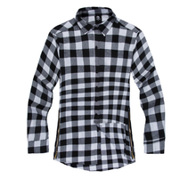 Load image into Gallery viewer, Mens Fashion Hip Hop Shirts Streetwear Urban Clothing Hiphop Men Clothes Plaid Zipper Shirt
