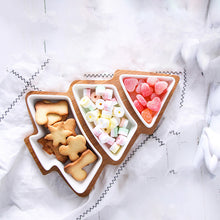 Load image into Gallery viewer, Creative Mixed Color Christmas Tree Ceramic Fruit Plate
