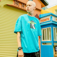 Load image into Gallery viewer, Dark Mourning Print Loose Short Sleeve
