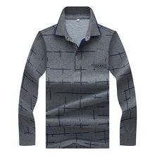 Load image into Gallery viewer, Ali tiger randsome Long Sleeve Shirt Men&#39;s fashion leisure mercerized cotton silk autumn Korean slim lapels

