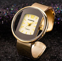 Load image into Gallery viewer, Women Watches New Luxury Brand Bracelet Watch Gold Silver Dial Lady Dress Quartz Clock Hot Bayan Kol Saati
