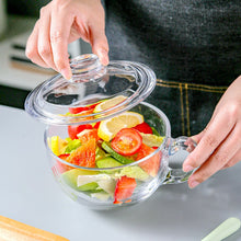Load image into Gallery viewer, Personalized Milk Spoon with Cover Large Glass Bowl
