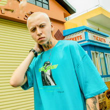 Load image into Gallery viewer, Dark Mourning Print Loose Short Sleeve
