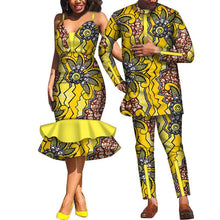 Load image into Gallery viewer, Couple clothing suspender skirt African clothing
