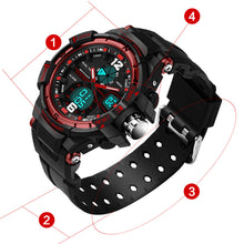 Load image into Gallery viewer, Functional waterproof electronic sports watch
