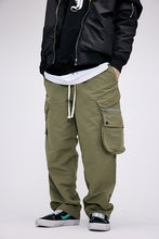 Load image into Gallery viewer, Thickened Casual Elastic Rope Multi Bag Harun Pants Male
