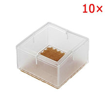 Load image into Gallery viewer, Square Round Chair Leg Caps Feet Pads Furniture
