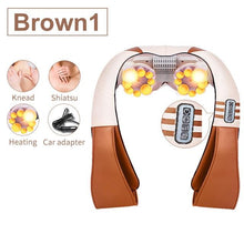 Load image into Gallery viewer, U Shape Electrical Shiatsu Back Neck Shoulder Body Massager
