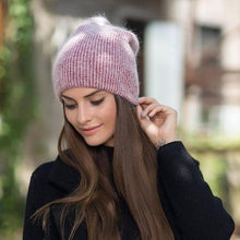 Load image into Gallery viewer, new simple Rabbit fur Beanie Hat for Women
