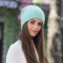 Load image into Gallery viewer, new simple Rabbit fur Beanie Hat for Women
