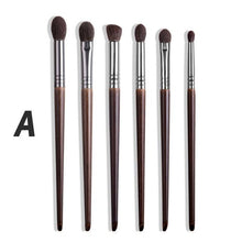 Load image into Gallery viewer, OVW Cosmetic 2/6 pcs Goat Hair Makeup Eye Shadow Brush Set Tool Ultra Soft Make Up Tapered Blender Diffuse Kit Cut Crease Brush

